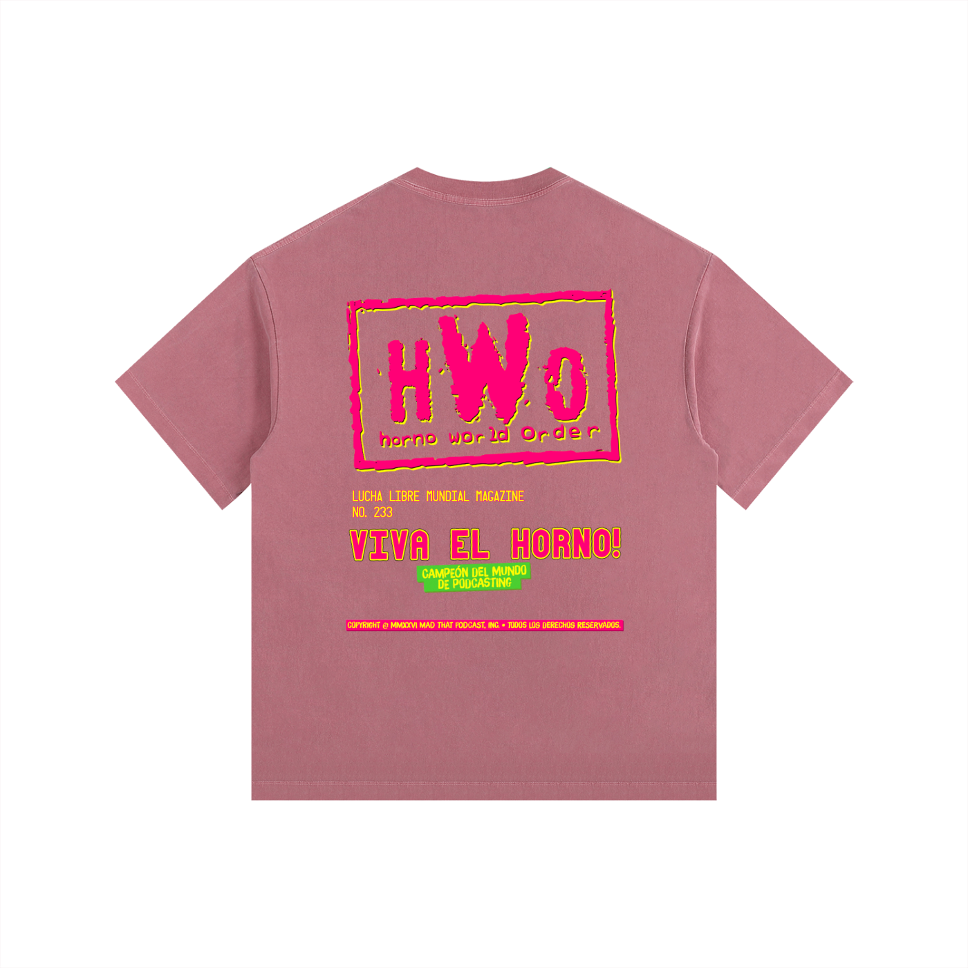 HORNO LUCHA MAGAZINE Oversized Tee