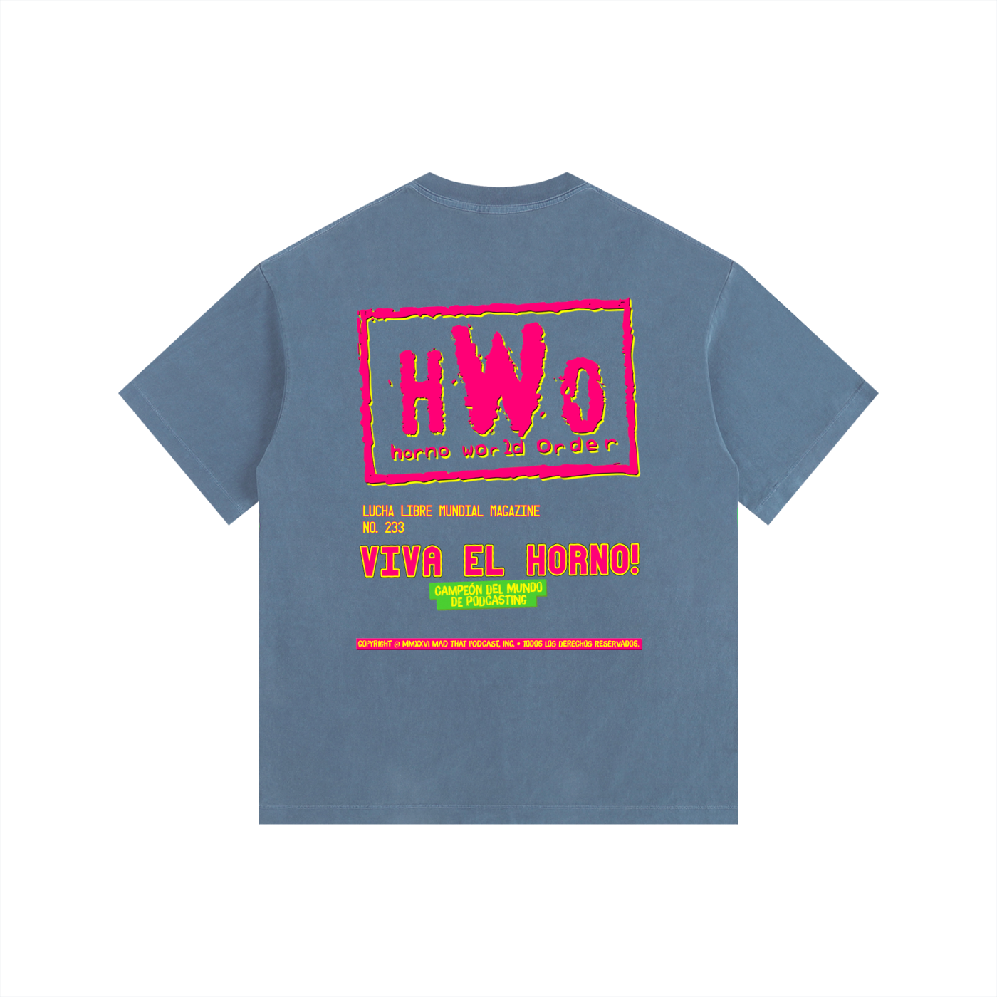 HORNO LUCHA MAGAZINE Oversized Tee
