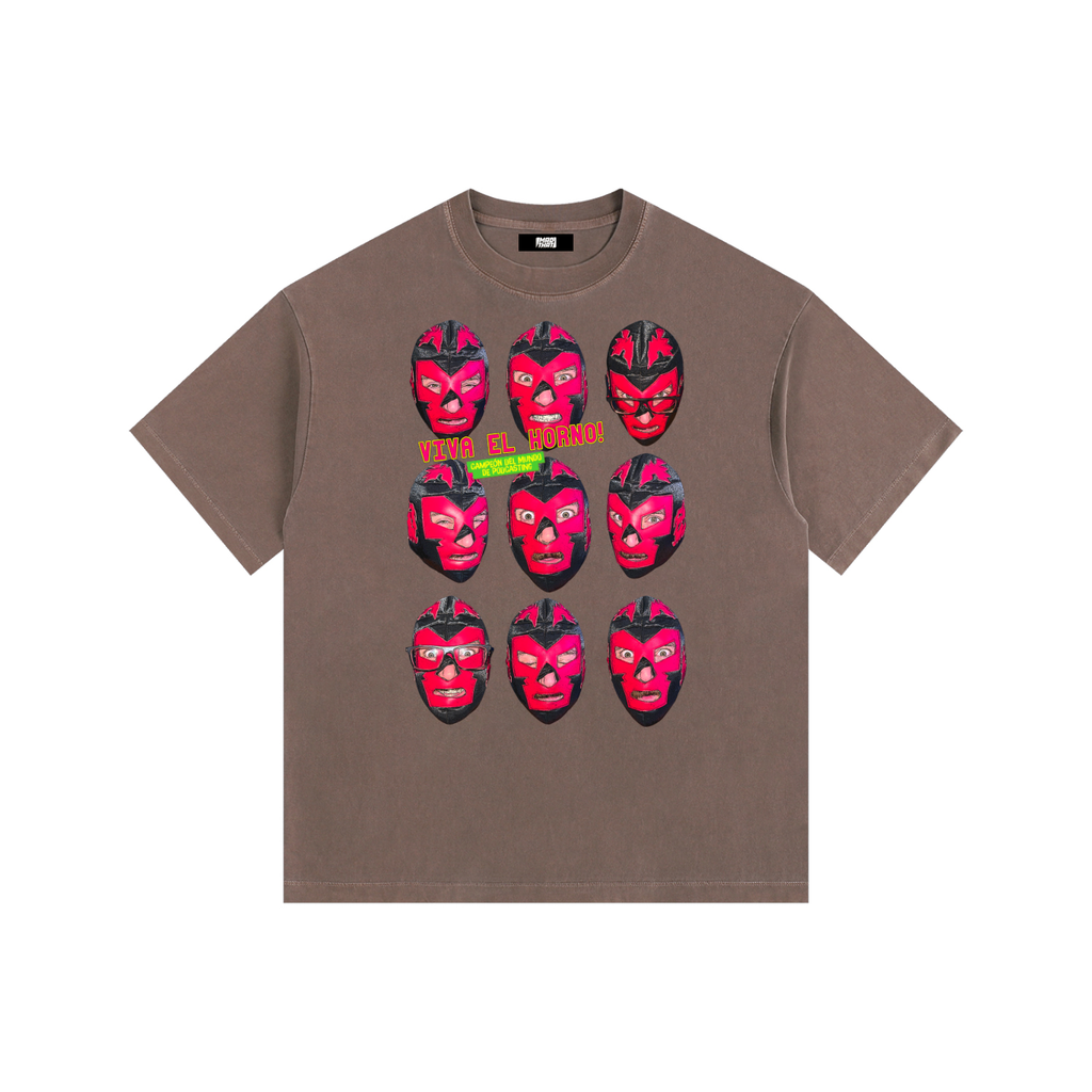 HORNO LUCHA MAGAZINE Oversized Tee