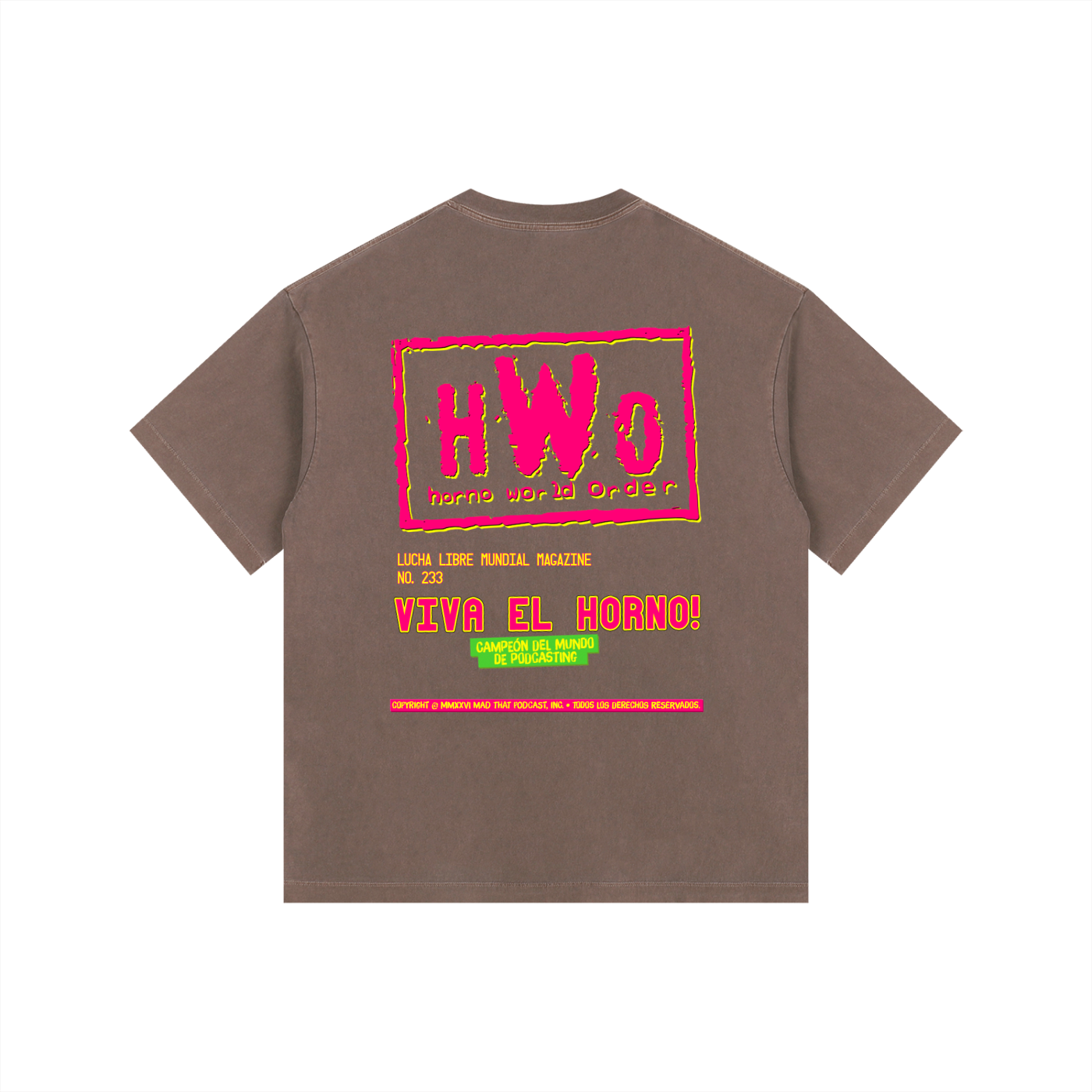 HORNO LUCHA MAGAZINE Oversized Tee