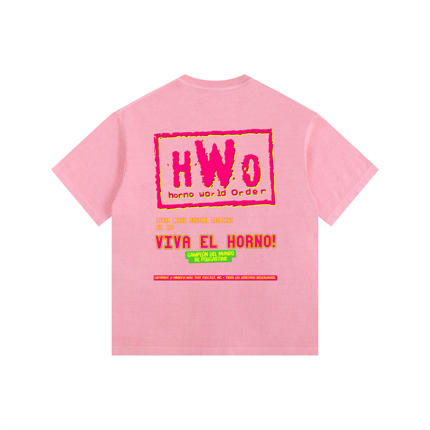 HORNO LUCHA MAGAZINE Oversized Tee