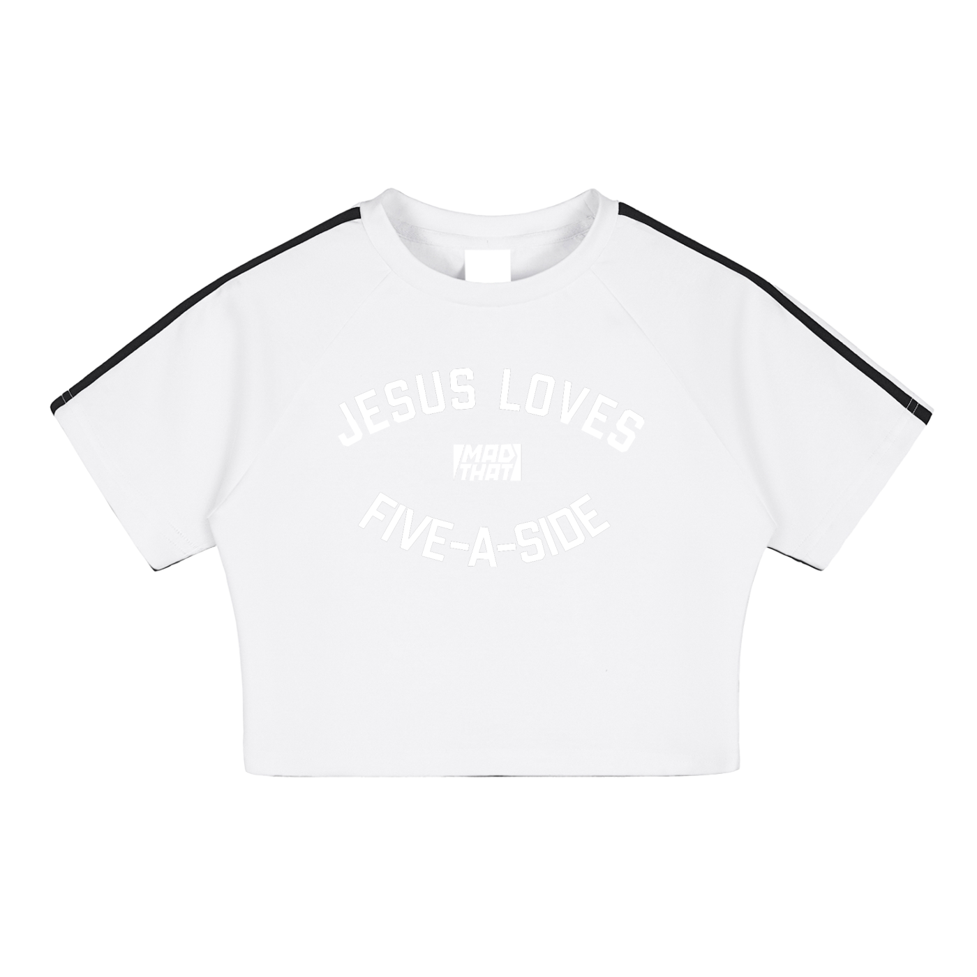 Jesus Loves 5-A-Side Crop Top