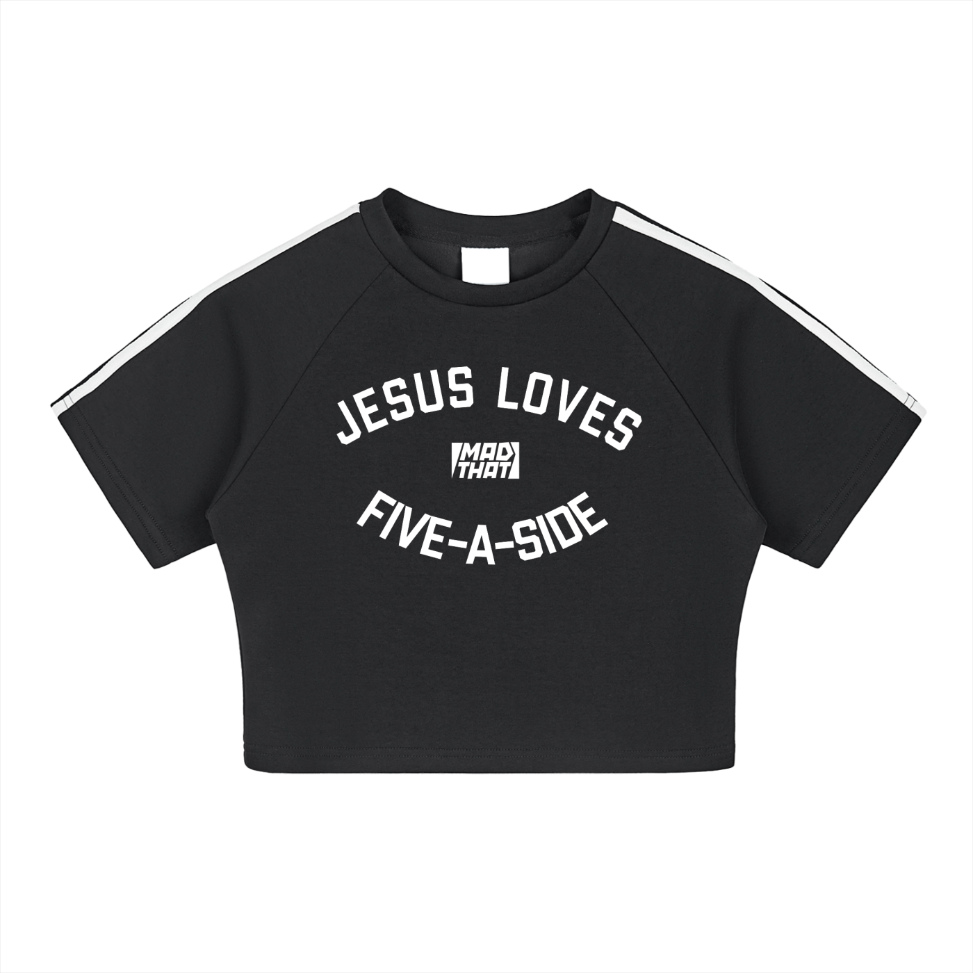 Jesus Loves 5-A-Side Crop Top